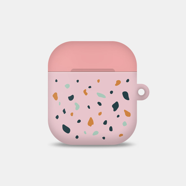 [하드 에어팟 케이스]baby pink and dots