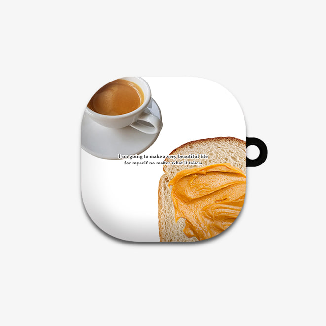 [버즈 라이브 케이스]커피,식빵,땅콩버터
